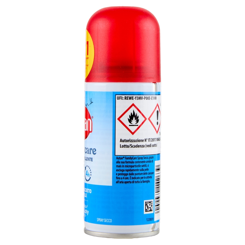 Autan Family Care Spray Secco Insetto Repellente e Antizanzare, 100 ml